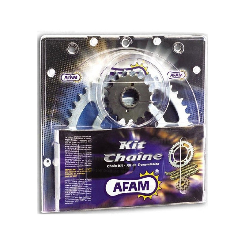 KIT CHAINE RENFORCE KFX 450 R AFAM CHAINE 520 ACIER TYPE XRR2