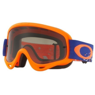 Masque OAKLEY O Frame Checked Finish Blue/Orange écran Dark Grey