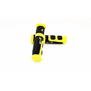 POIGNEES  PROGRIP 964 EVO POUR QUAD AVEC GACHETTE 2X22mm JAUNE