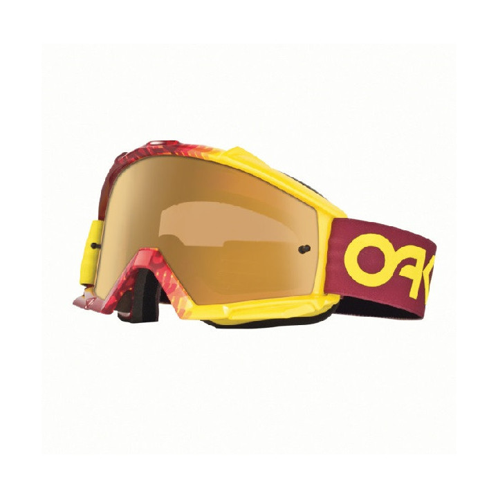 Masque OAKLEY Proven Factory Fade Red/Yellow écran Fire Iridium