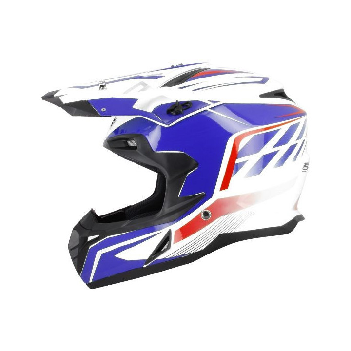CASQUE CROSS S-LINE GRAPHIC S820 NOIR MAT JAUNE TAILLE L
