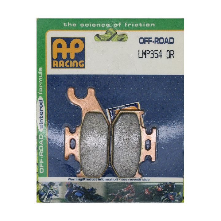 PLAQUETTES DE FREIN AVANT OUTLANDER 500 AP RACING 07/12 LMP354OR
