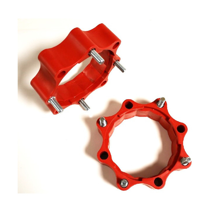 PAIRE D ELARGISSEURS AVANT DOUBLE PERCAGE 4X144 ET 4X156 +45mm