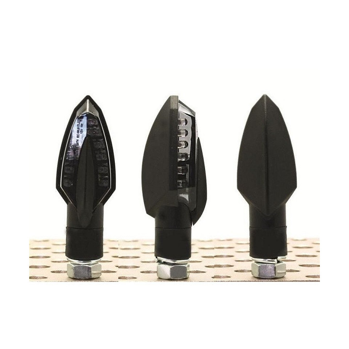 CLIGNOTANTS SPEAR LEDS NOIR