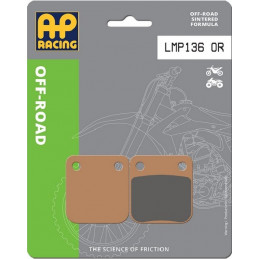 PLAQUETTES DE FREIN ARRIERE YFM WARRIOR 350 AP RACING 89/94 LMP136OR