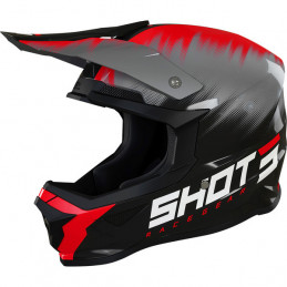 CASQUE SHOT 2022 FURIOUS VERSUS RED GLOSSY