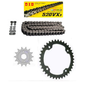KIT CHAINE DID SUPERSPROX X-RING RENFORCE YAMAHA 250 RAPTOR 08-13