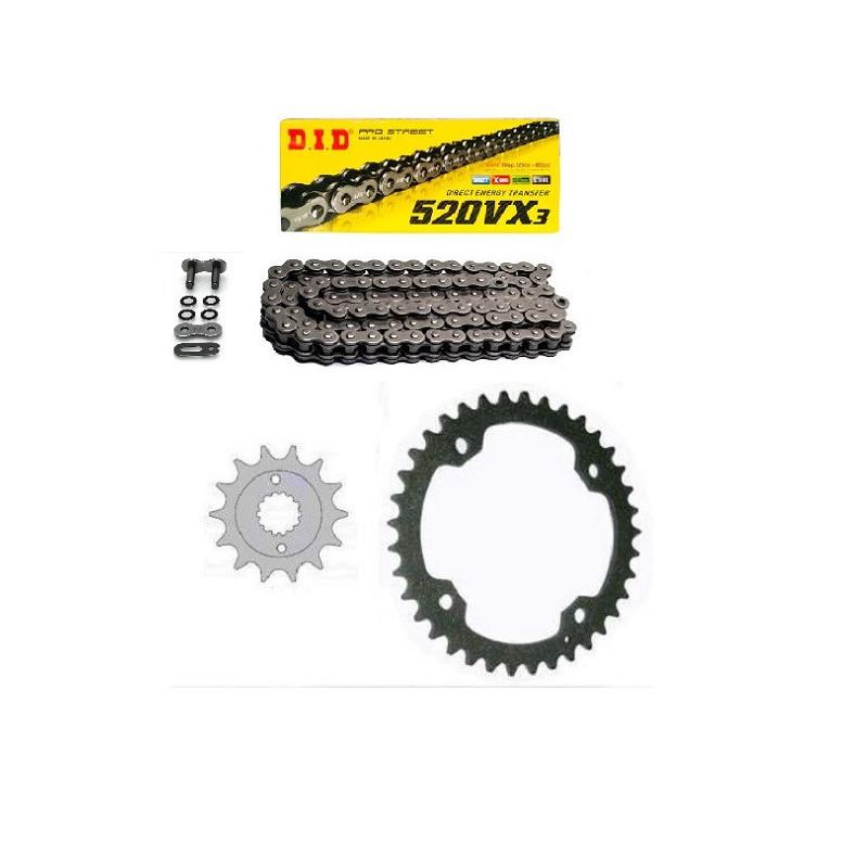 KIT CHAINE DID SUPERSPROX X-RING RENFORCE YAMAHA 250 RAPTOR 08-13