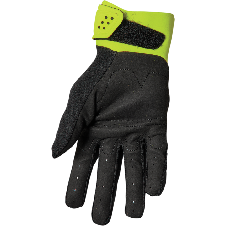 Gants cross Thor Spectrum jaune noir | MX-Quad