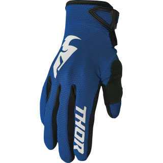 Gants cross Thor Sector bleu marine | MX-Quad