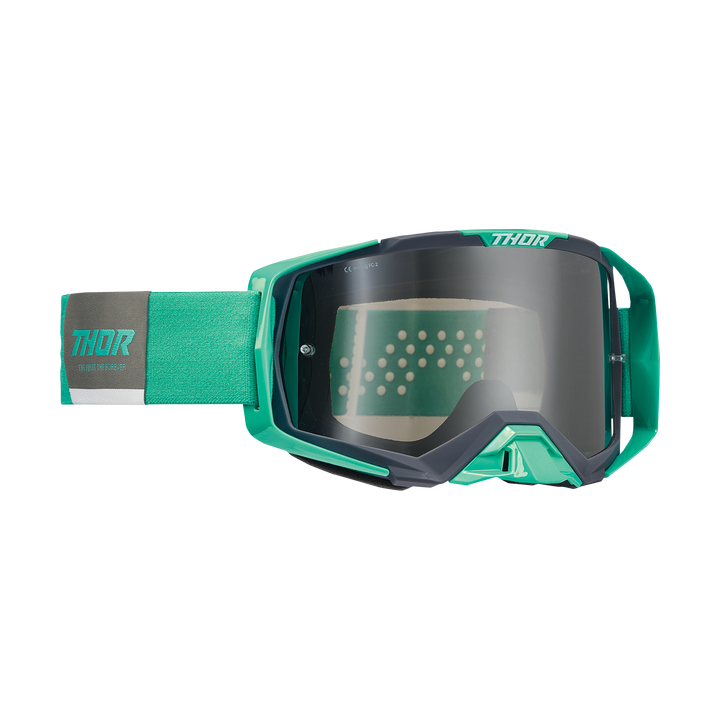 Masque lunettes THOR Activate gris vert adulte | MX-Quad
