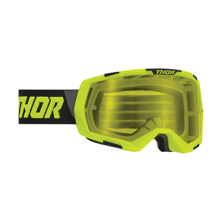 MASQUE LUNETTES THOR Regiment NOIR JAUNE FLUO