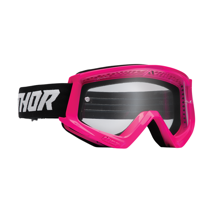 Masque lunettes Thor Combat Racer rose noir adulte | MX-Quad