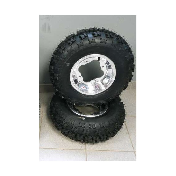 PACK JANTES AVANT DWT A5 ET PNEUS CROSS SUNF LTR  LTZ  KFX KXR MASAI DINLI TRITON