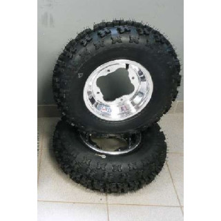 PACK JANTES AVANT DWT A5 ET PNEUS CROSS SUNF YAMAHA 250 350 660 700 RAPTOR BANSHEE BLASTER