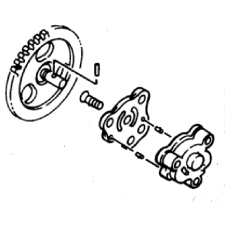 POMPE A HUILE 1UY-13300-00-00 YAMAHA WARRIOR WOLVERINE BIG BEAR RAPTOR 350 BIG BEAR 400