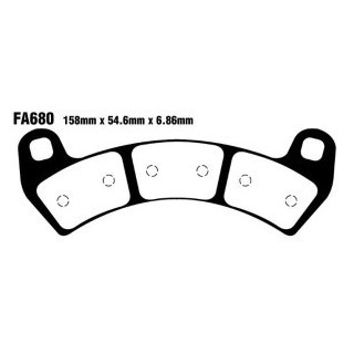 Plaquettes de frein avant EBC Polaris rzr 1000 xp et turbo à partir de 2016