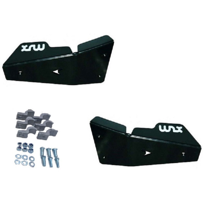 Protections triangles avant noir 6mm pour YFZ 450 | MX-Quad