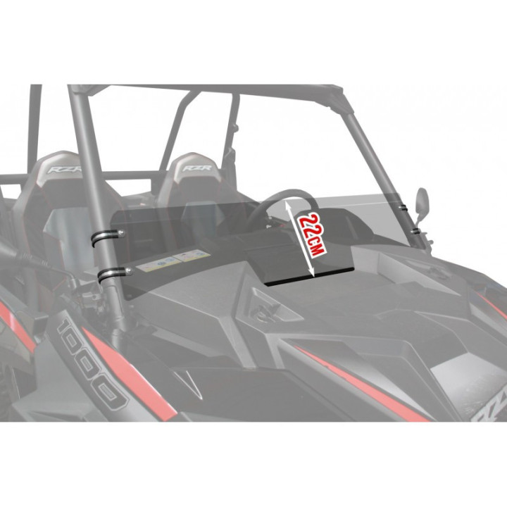 DEMI PARE-BRISE DEFLECTEUR SSV POLARIS RZR 1000 TURBO S