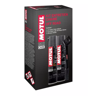 PACK NETTOYANT ET GRAISSE CHAINE OFF-ROAD MOTUL - 400ML