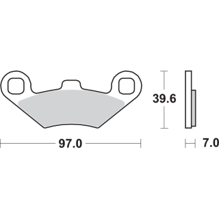 PLAQUETTES DE FREIN AVANT MOTO MASTER POLARIS SPORTSMAN 500 4X4 96/02