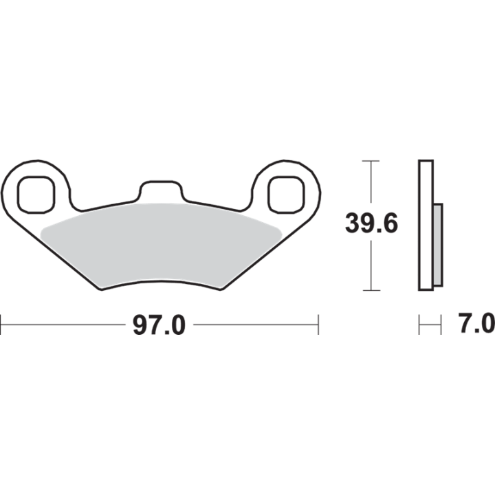 PLAQUETTES DE FREIN AVANT MOTO MASTER POLARIS SPORTSMAN 500 4X4 96/02