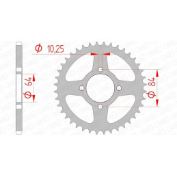 COURONNE PBR ACIER 37 DENTS...