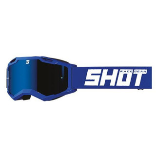 LUNETTES MASQUE CROSS SHOT ASSAULT 2.0 SOLID IRIDIUM BLEUE REFLEX GLOSSY