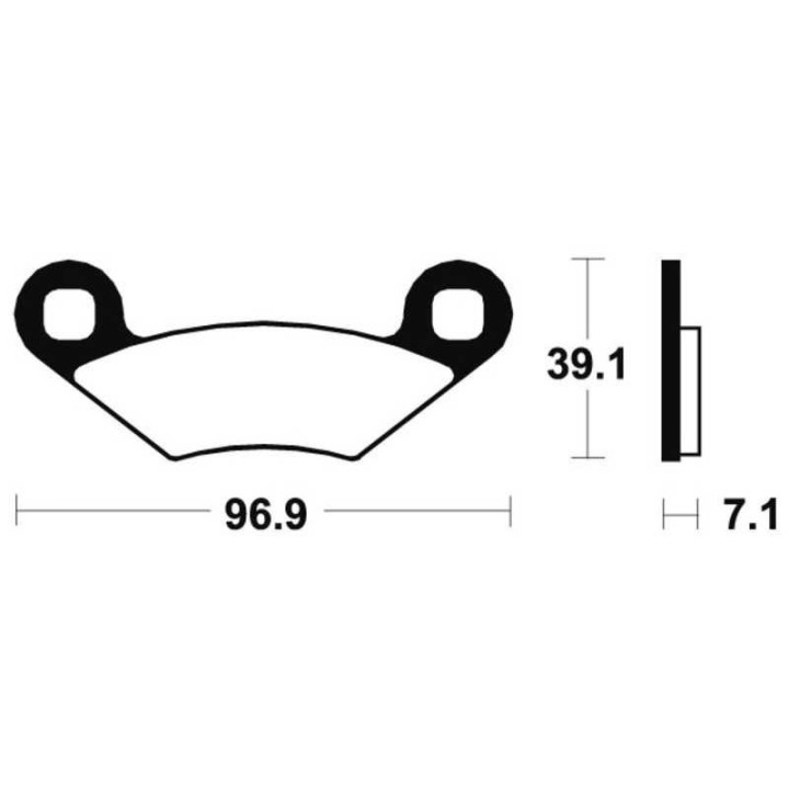 Plaquettes frein avant Polaris Sportsman 600-800 2002-2011 | MX-Quad