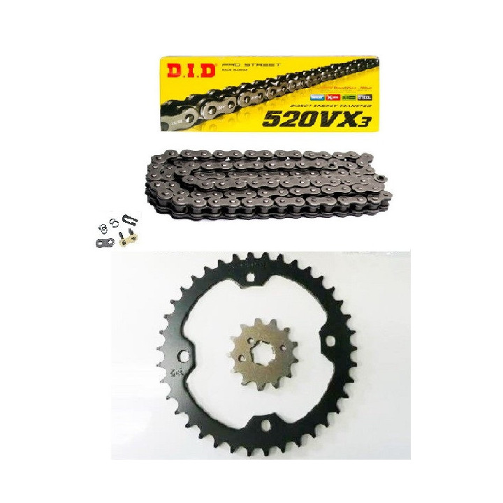KIT CHAINE JT DID VX3 RENFORCE YFZ 450 12/14