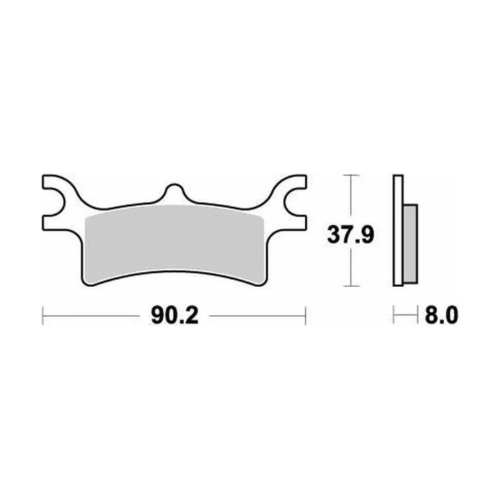 PLAQUETTES DE FREIN ARRIERE MOTO MASTER POLARIS SPORTSMAN 800 700 600