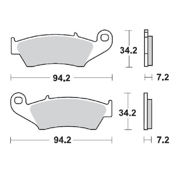PLAQUETTES DE FREIN MOTO MASTER HONDA TRX 700 AVANT 2008-2009