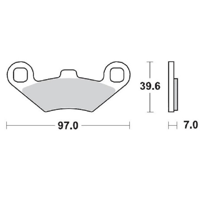 PLAQUETTES DE FREIN MOTO MASTER AVANT POLARIS PREDATOR 500