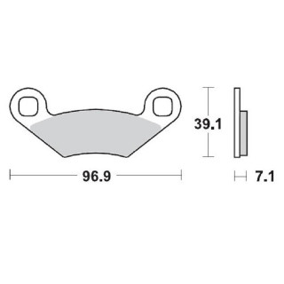 PLAQUETTES DE FREIN AVANT MOTO MASTER POLARIS SPORTSMAN 500 FOREST