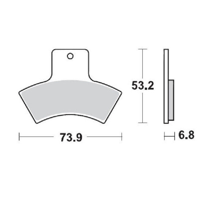 PLAQUETTES DE FREIN ARRIERE MOTO MASTER POLARIS SCRAMBLER 400 4X4 2X4