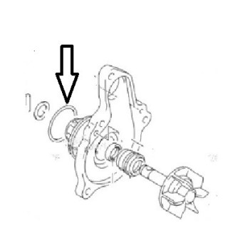 JOINT TORIQUE POMPE A EAU D' ORIGINE SUZUKI 400 LTZ KFX 450 LTR