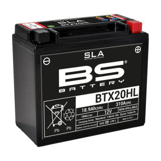 BATTERIE BS BATTERY BTX20HL-BS SANS ENTRETIEN PRÉPARÉ D'USINE SSV YAMAHA YXZ 1000