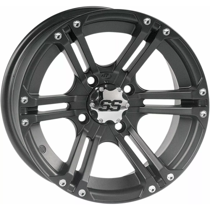 JANTE AVANT ALU ITP SS212 NOIR 14x6 4+2 4X156 SSV RZR POLARIS