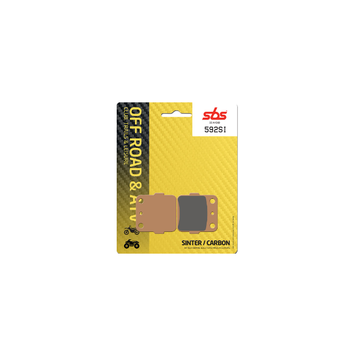 PLAQUETTES DE FREIN SBS 592SI SUZUKI LTZ ET KAWASAKI KFX 400 AVANT