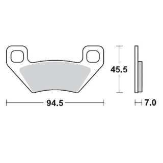 PLAQUETTES DE FREIN AVANT ET ARRIERE MOTO MASTER KYMCO MXU 450 2012-2014