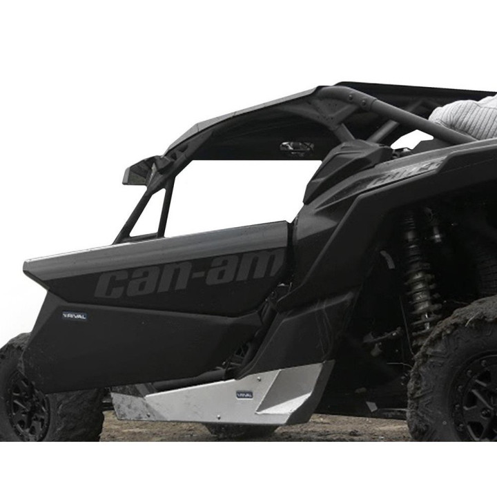 PAIRE DE BAS DE PORTE ALU RIVAL CAN AM MAVERICK 900 TURBO X3 XDS XRS XMR XRC