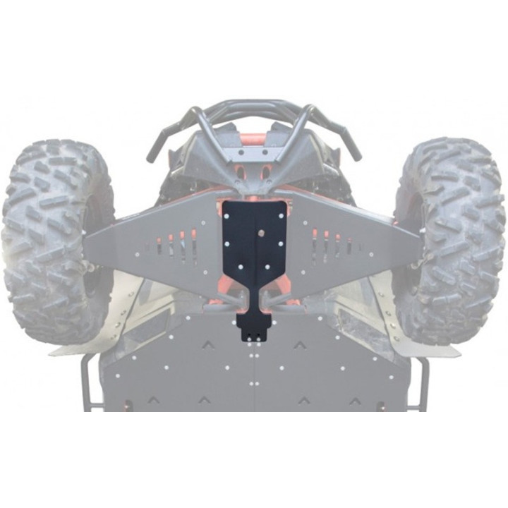 PLATINE DE PROTECTION DIFFÉRENTIEL AVANT XRW PHD 8mm SSV CAN AM MAVERICK 900 TURBO X3 XDS XRS XRC XMR