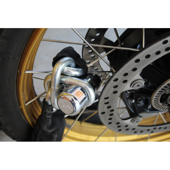 Kit antivol VECTOR - Padlock Ø21mm + Chaîne Ø14mm / 1,8m - SRA / ART / NF-FMCC