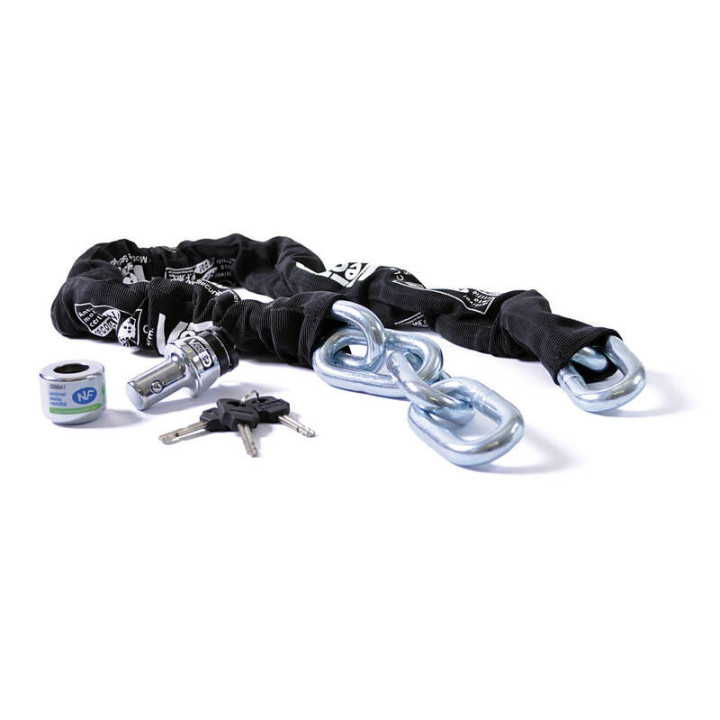 Kit antivol VECTOR - Padlock Ø21mm + Chaîne Ø14mm / 1,8m - SRA / ART / NF-FMCC