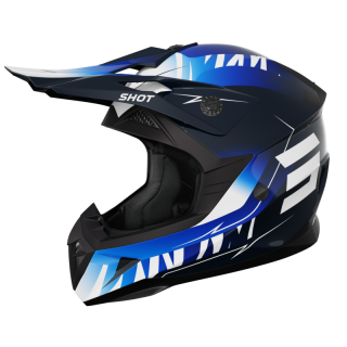 CASQUE SHOT SHOT ENFANT PULSE X-TREM BLUE GLOSSY TAILLE YS