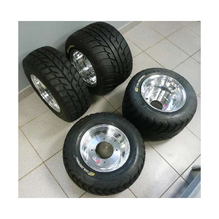 PACK SUPERQUADEUR MAXXIS SPEARZ 225x40x10 et 165x70x10 QUAD YAMAHA RAPTOR 250 350 450 660 700 YFZ YFZR BANSHEE WARRIOR