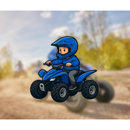 AUTOCOLLANT STICKER QUAD...