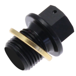 BOUCHON VIS VIDANGE M14 X1,5 ALU NOIR YAMAHA RAPTOR 700 GRIZZLY 350 400 450 550 700 WOLVERINE BIG BEAR 250 BRUIN KODIAK RHINO