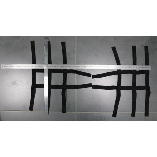 FILETS NERF BARS NOIR 48x80cm