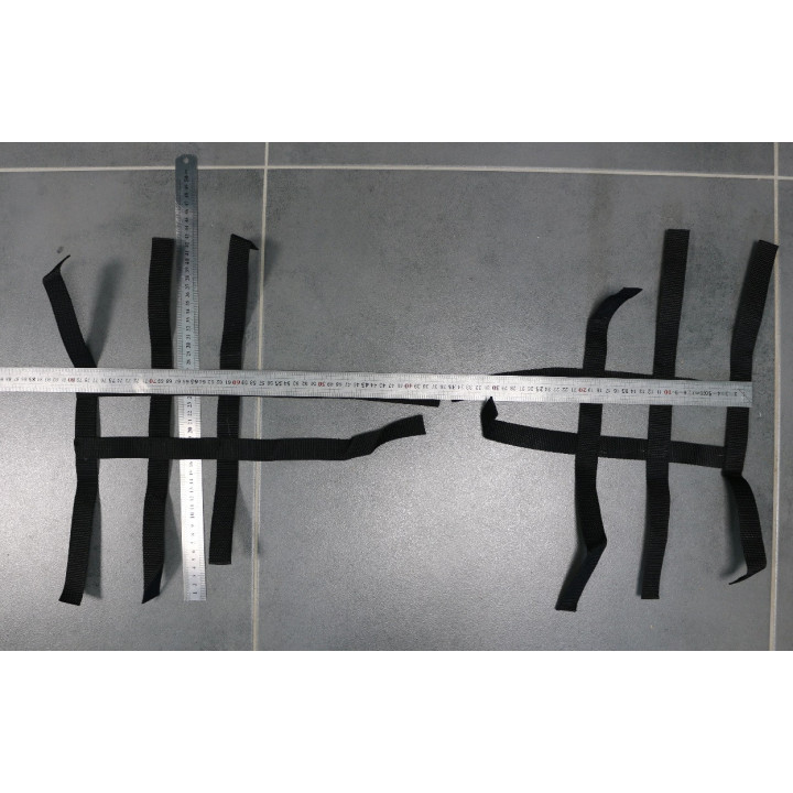 Filets Nerf Bars noir 43x80 cm | MX-Quad